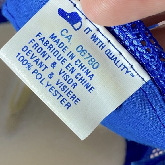 Vintage Blue White Magnolia Alta Mesh Back Snap Back Trucker Hat - Picture 9 of 10